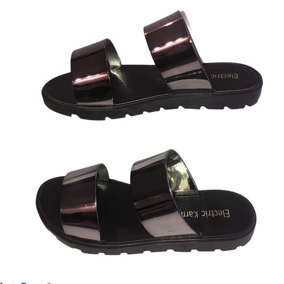 Electric Karma Grove Pewter Slides Sandals - Picture 4 of 15
